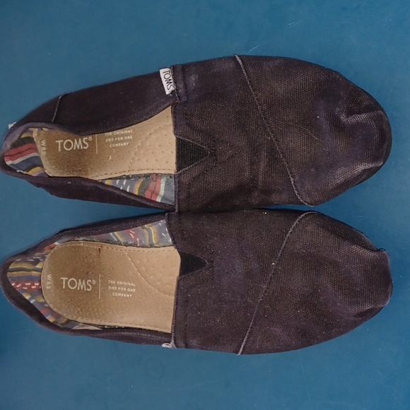 Toms Canvas shoes, black, 8.5 - Picture 1 of 4